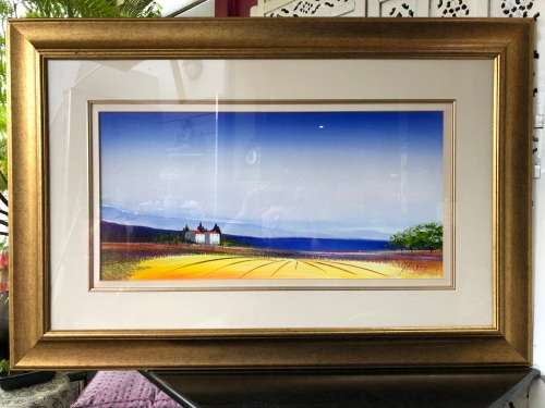 INVESTMENT ART- PIETER JACQUES KRUGEL (SA 1958 -) HUGE ACRYLIC ON CANVAS BOARD LANDSCAPE PAINTING