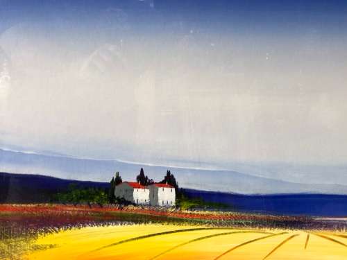 INVESTMENT ART- PIETER JACQUES KRUGEL (SA 1958 -) HUGE ACRYLIC ON CANVAS BOARD LANDSCAPE PAINTING
