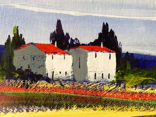 INVESTMENT ART- PIETER JACQUES KRUGEL (SA 1958 -) HUGE ACRYLIC ON CANVAS BOARD LANDSCAPE PAINTING