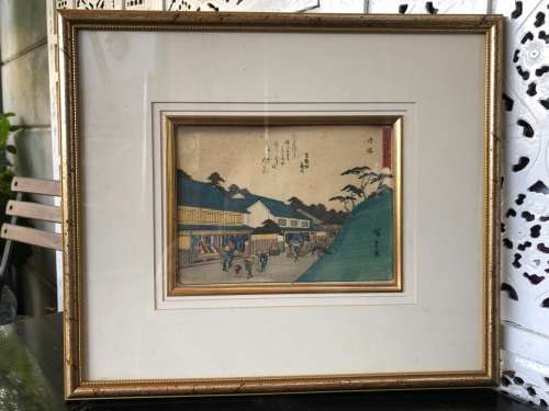 INVESTMENT ART  - UTAGAWA HIROSHIGE (1797 - 1858) ORIGINAL WOODBLOCK - AUTHENTICATED
