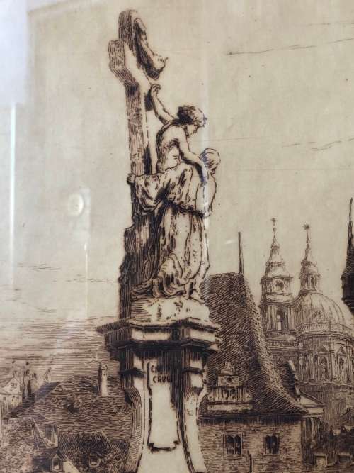 INVESTMENT ART - SIR ERNEST GEORGE (UK 1839 - 1922) BEAUTIFUL FRAMED AND SIGNED ETCHING