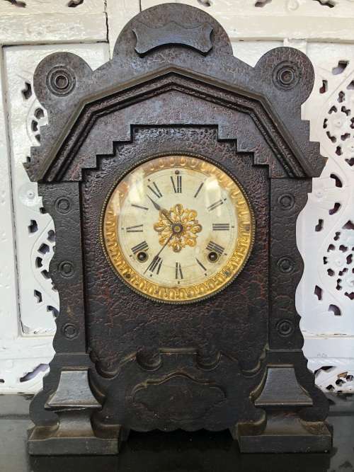 STUNNING ANTIQUE ANSONIA MANTLE CLOCK - WORKING 100 - KEY INCLUDED