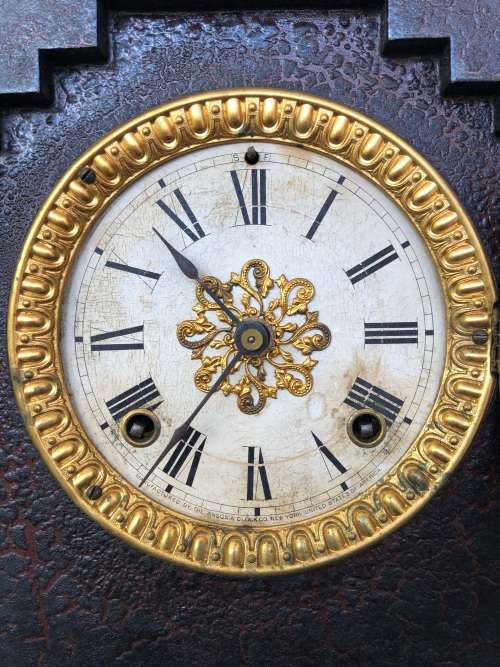 STUNNING ANTIQUE ANSONIA MANTLE CLOCK - WORKING 100 - KEY INCLUDED