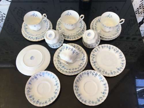Set of 6 Royal Albert Memory Lane Fine China Trios, Std Size