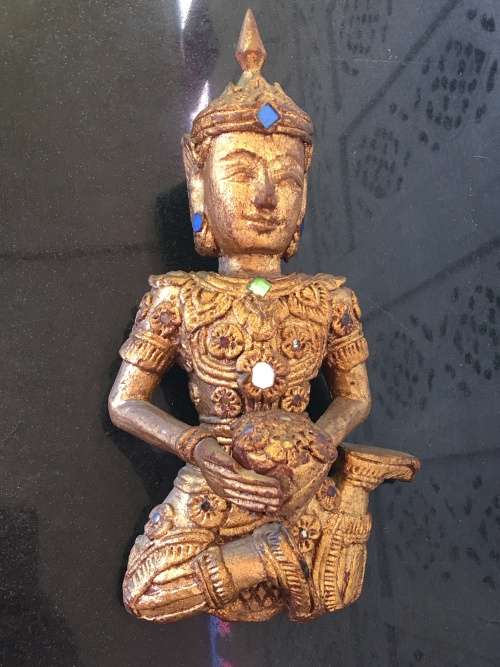 Antique Wooden Carved Eastern Female Deity