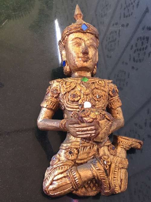 Antique Wooden Carved Eastern Female Deity