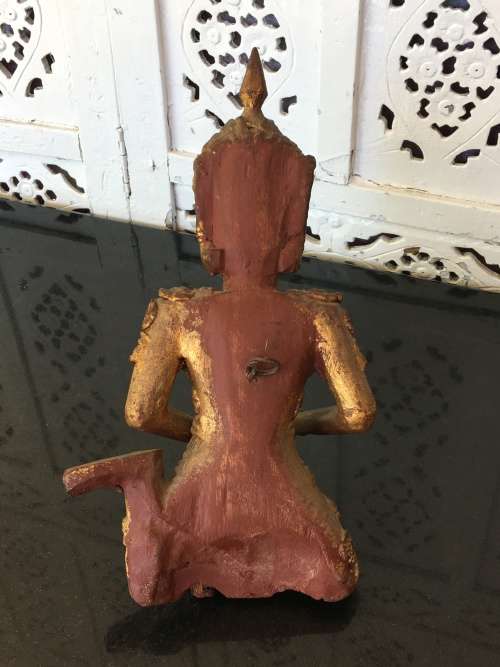 Antique Wooden Carved Eastern Female Deity