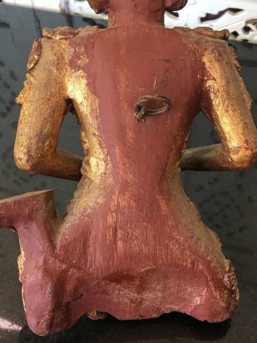 Antique Wooden Carved Eastern Female Deity