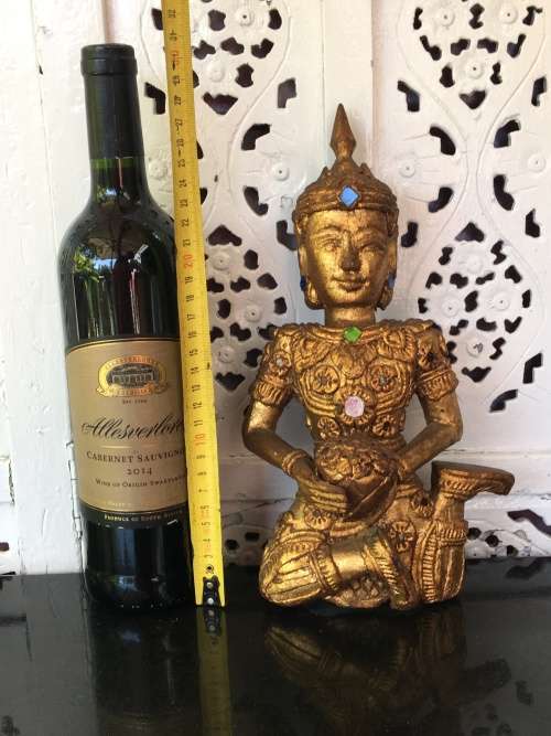 Antique Wooden Carved Eastern Female Deity
