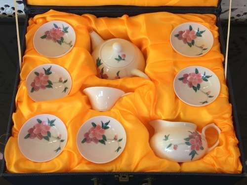 Vintage Limited Edition Boxed Wedding Ceremony Fine China Tea Set  `Cultural Heritage Protection`