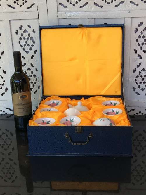 Vintage Limited Edition Boxed Wedding Ceremony Fine China Tea Set  `Cultural Heritage Protection`