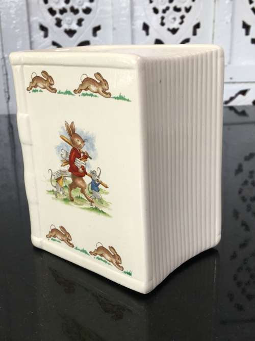 Porcelain `Bunnykins` Money Box By Royal Doulton Tableware LTD 1936 Made In England.