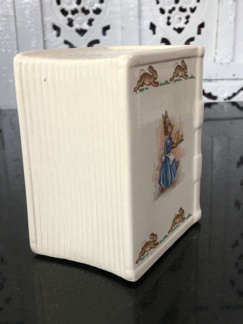 Porcelain `Bunnykins` Money Box By Royal Doulton Tableware LTD 1936 Made In England.
