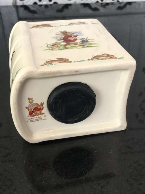 Porcelain `Bunnykins` Money Box By Royal Doulton Tableware LTD 1936 Made In England.