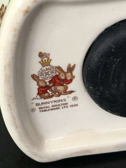 Porcelain `Bunnykins` Money Box By Royal Doulton Tableware LTD 1936 Made In England.