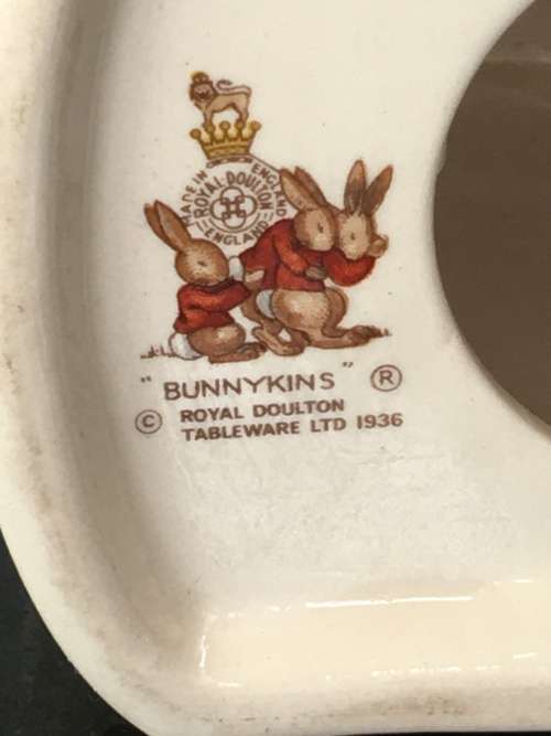 Porcelain `Bunnykins` Money Box By Royal Doulton Tableware LTD 1936 Made In England.