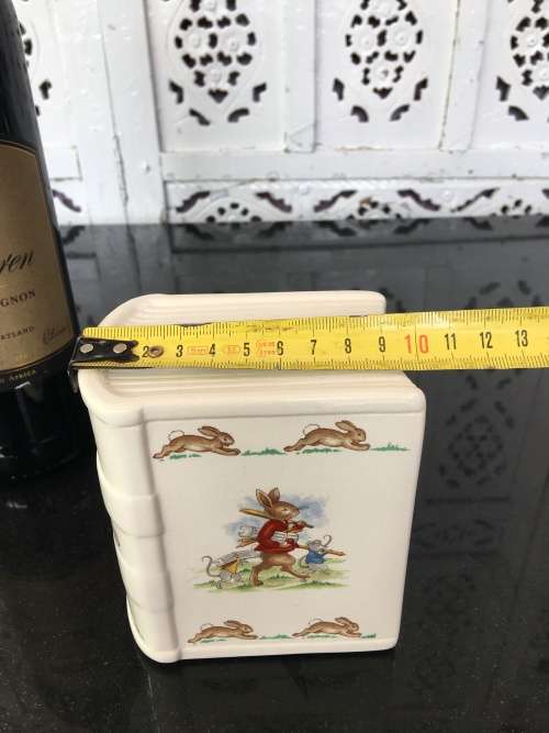 Porcelain `Bunnykins` Money Box By Royal Doulton Tableware LTD 1936 Made In England.