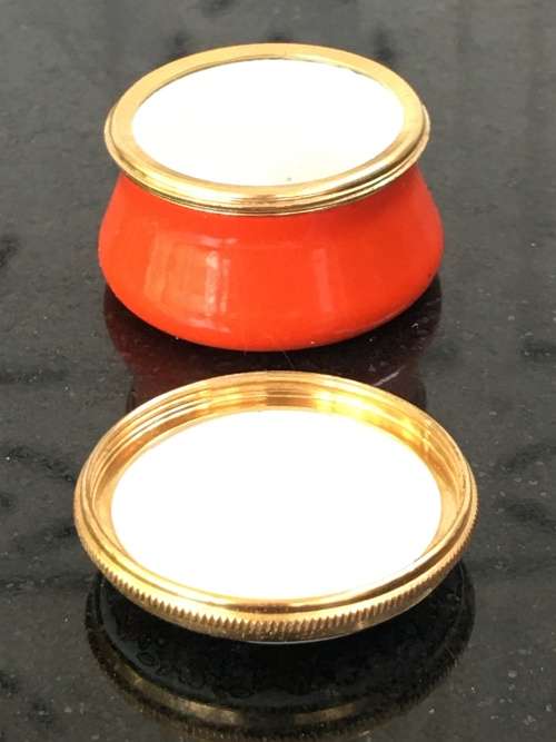 Staffordshire Enamels Old Bilston Battersea Traditional Pill Box, Flower of the Month `June-Rose`