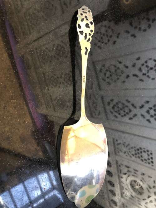 BEAUTIFUL DUTCH SILVER .833 CAKE LIFTER - 58g - MAKERS MARK G.H