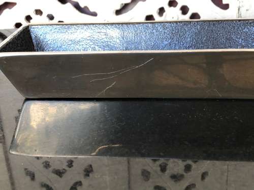 CARROL BOYES FUNCTIONAL ART - CAST ALUMINIUM ACROBAT PATTERN PENCIL BOX - LIKE NEW