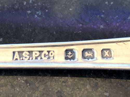 STUNNING STERLING SILVER HALLMARKED SUGAR SPOON - ANGORA SILVER - BIRMINGHAM 1947 - 19g