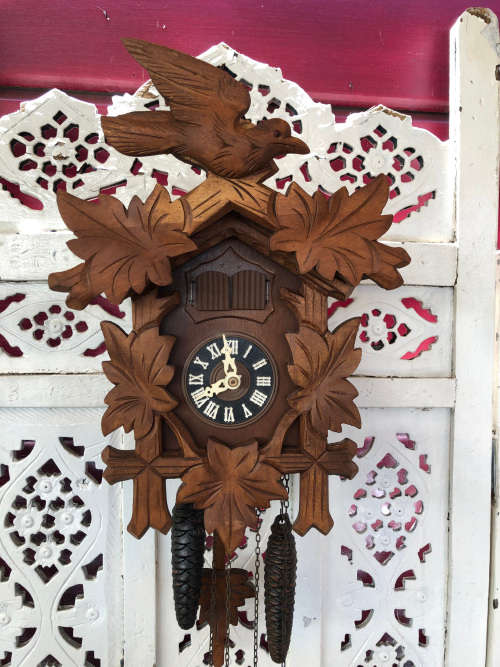 HUGE GERMAN REGULA HUNTING THEME CUCKOO CLOCK - COMPLETE - WORKING
