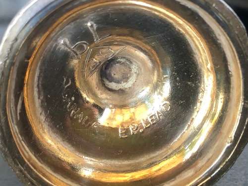 STUNNING HEAVY PAIR OF EMPIRE STYLE CANADIAN MADE SALT AND PEPPER SHAKERS
