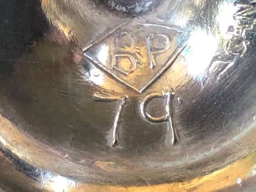 STUNNING HEAVY PAIR OF EMPIRE STYLE CANADIAN MADE SALT AND PEPPER SHAKERS