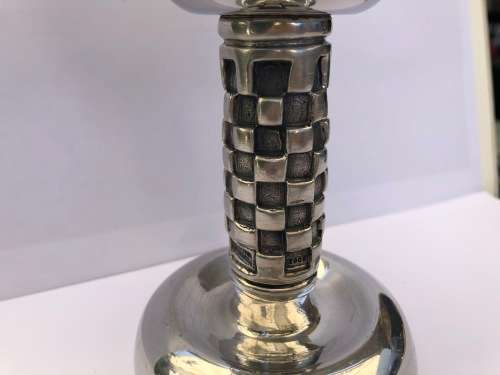 WHAT A STUNNER !!! CARROL BOYES FUNCTIONAL ART - CHECK KIDDUSH CUP / GOBLET DATED 2006