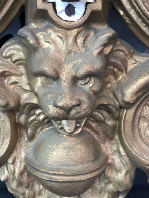 WOW !!! AMAZING BRONZE PIECE - STUNNING HANGING HEAVY VICTORIAN JAPY FRERE CLOCK AND WEATHER STATION
