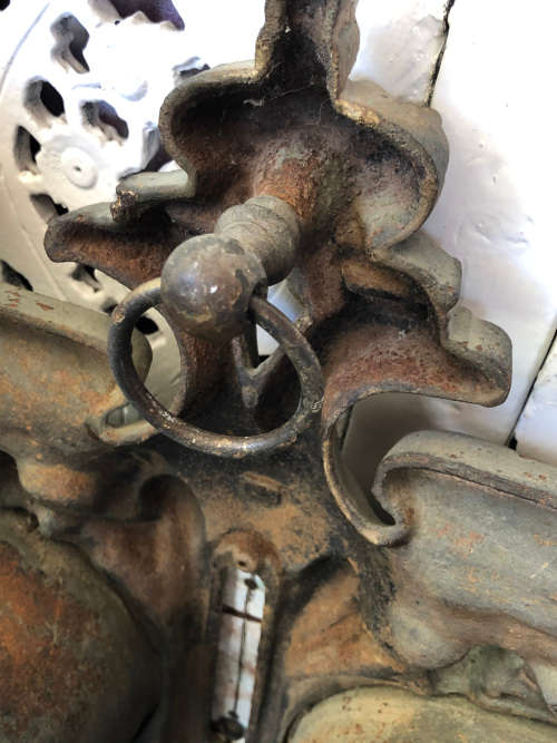 WOW !!! AMAZING BRONZE PIECE - STUNNING HANGING HEAVY VICTORIAN JAPY FRERE CLOCK AND WEATHER STATION
