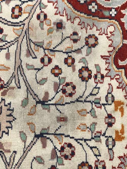 WOW !!! STUNNING NICELY WORN HAND KNOTTED PURE WOOL ISLAM ABAD PERSIAN CARPET - 1240 X 1780mm