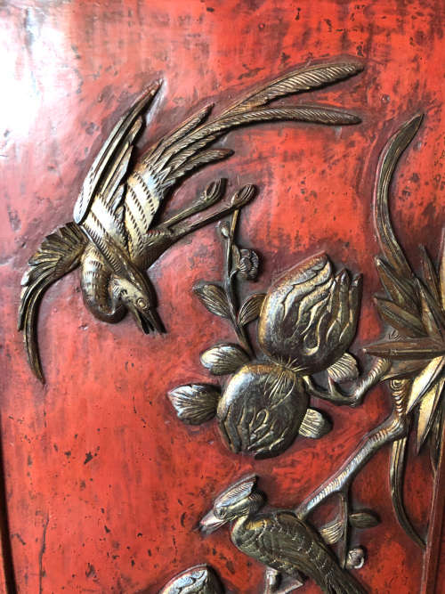 INVESTMENT ART 18TH CENTURY ANTIQUE TRADITIONAL HAND CRAFTED CHINESE 3D FRAMED WOODEN PANEL No 1