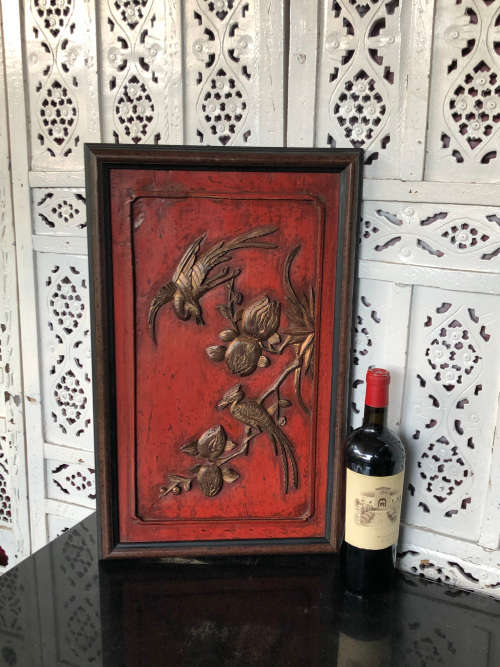 INVESTMENT ART 18TH CENTURY ANTIQUE TRADITIONAL HAND CRAFTED CHINESE 3D FRAMED WOODEN PANEL No 1