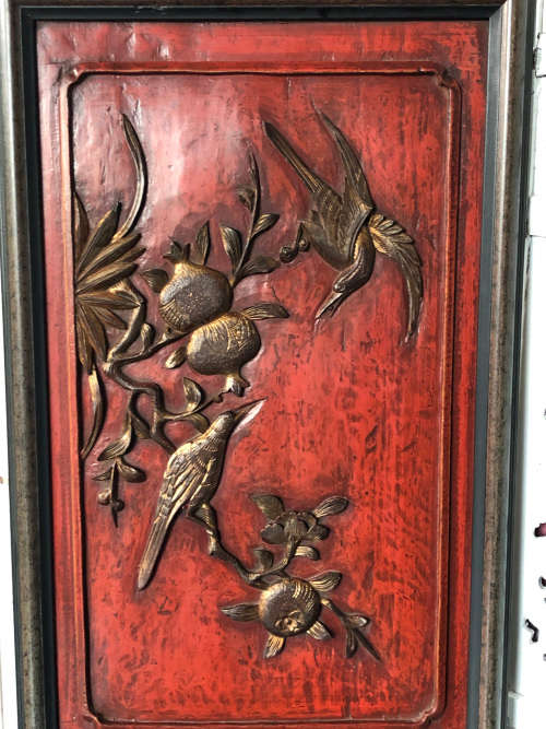 INVESTMENT ART 18TH CENTURY ANTIQUE TRADITIONAL HAND CRAFTED CHINESE 3D FRAMED WOODEN PANEL No 2