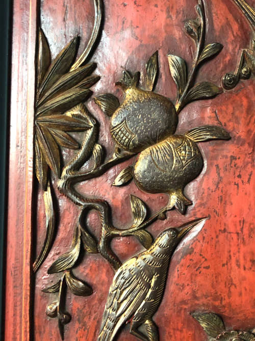 INVESTMENT ART 18TH CENTURY ANTIQUE TRADITIONAL HAND CRAFTED CHINESE 3D FRAMED WOODEN PANEL No 2