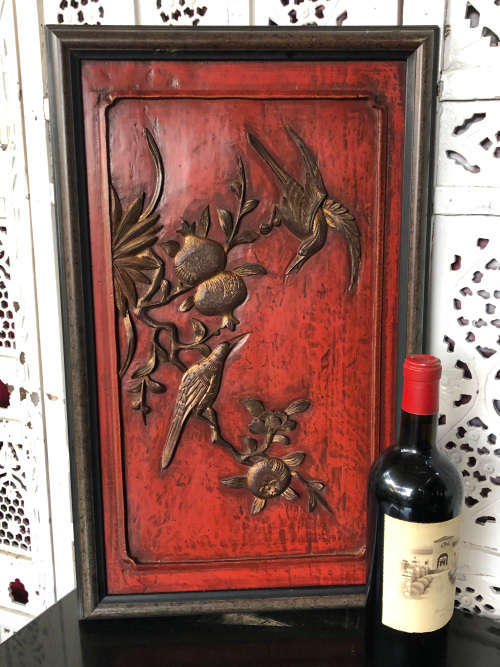 INVESTMENT ART 18TH CENTURY ANTIQUE TRADITIONAL HAND CRAFTED CHINESE 3D FRAMED WOODEN PANEL No 2