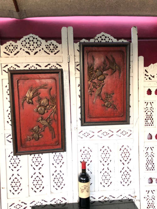 INVESTMENT ART 18TH CENTURY ANTIQUE TRADITIONAL HAND CRAFTED CHINESE 3D FRAMED WOODEN PANEL No 2