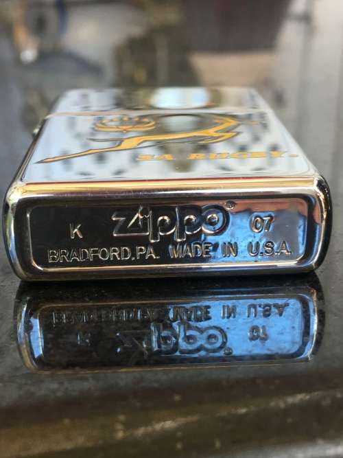 Genuine Zippo S.A. Rugby 2007 Limited Edition Bradford USA Lighter. Used.
