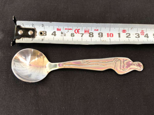 CARROL BOYES FUNCTIONAL ART !!! - STAINLESS STEEL WOMAN PATTERN SUGAR LADLE