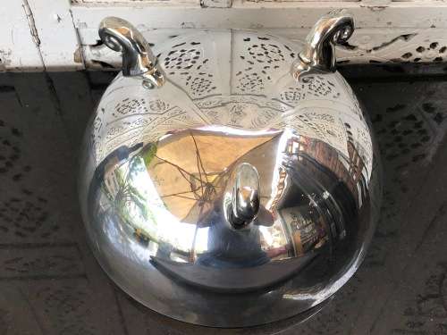 CARROL BOYES FUNCTIONAL ART !!!! - WAVE PATTERN LARGE SALAD BOWL - POLISHED BY CARROL BOYES FACTORY