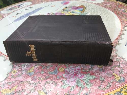 WOW !!! AWESOME ANTIQUE `DIE HEILIGE SCHRIFT` HARD COVER D.MARTIN. LUTHER BIBLE