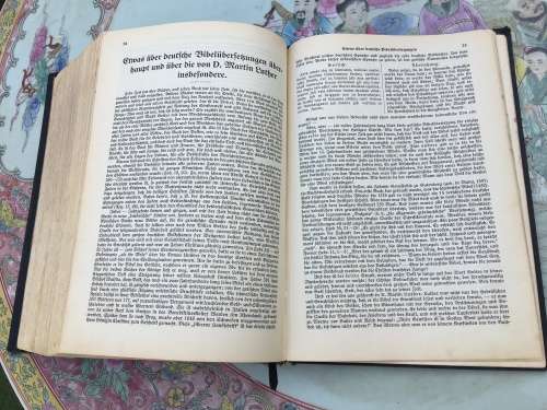 WOW !!! AWESOME ANTIQUE `DIE HEILIGE SCHRIFT` HARD COVER D.MARTIN. LUTHER BIBLE