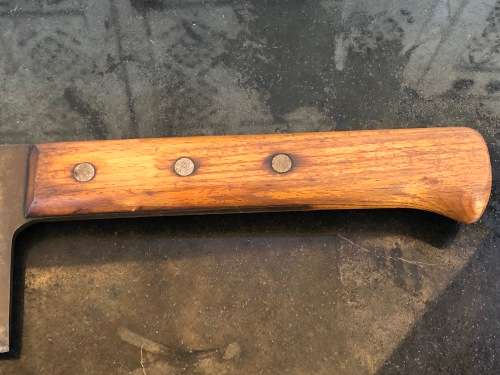 WOW !!! AMAZING VINTAGE HEAVY GERMAN `OCHSENKOPF` No18 MEAT CLEAVER - EXCELLENT CONDITION