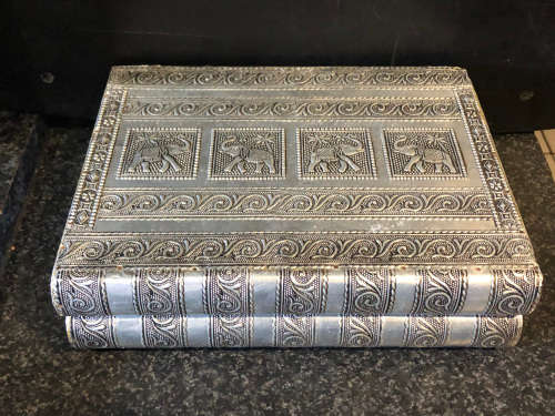 BEAUTIFUL DETAILED SILVER CLAD INDIAN THEMED JEWELLERY BOX - STUNNING PIECE