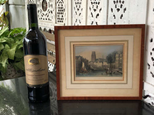 WILLIAM HENRY BARTLETT (1809 - 1854) BEAUTIFUL COLOUR ENGRAVING OF ROTTERDAM - STYLISH FRAME