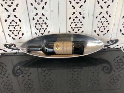 WOW !!! CARROL BOYES FUNCTIONAL ART - VIKING PATTERN BANANA BOWL - CLEARLY MARKED