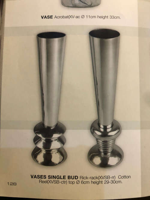 1 WEEK SALE !!! VERY RARE CARROL BOYES FUNCTIONAL ART !!! RICK RACK PATTERN BUD VASE