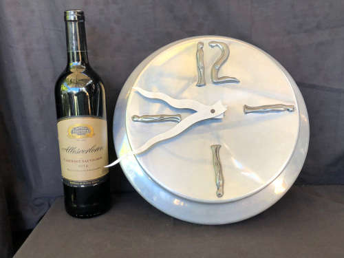 WOW !!! CARROL BOYES FUNCTIONAL ART - MAN / WOMAN PATTERN QUARTZ WALL CLOCK