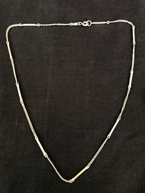 STUNNING STERLING SILVER CHOKER CHAIN - 5g - CLEARLY MARKED